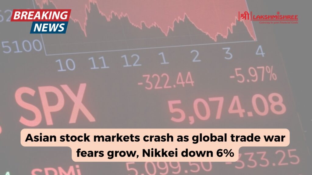 Asian stock markets crash as global trade war fears grow, Nikkei down 6%