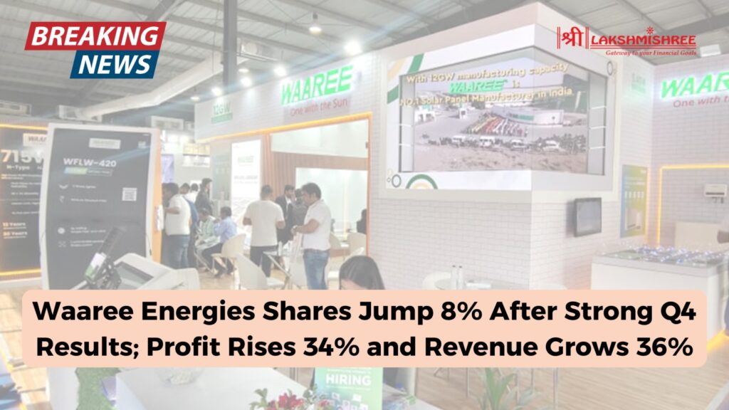 Waaree Energies Shares Jump 8% After Strong Q4 Results; Profit Rises 34% and Revenue Grows 36%