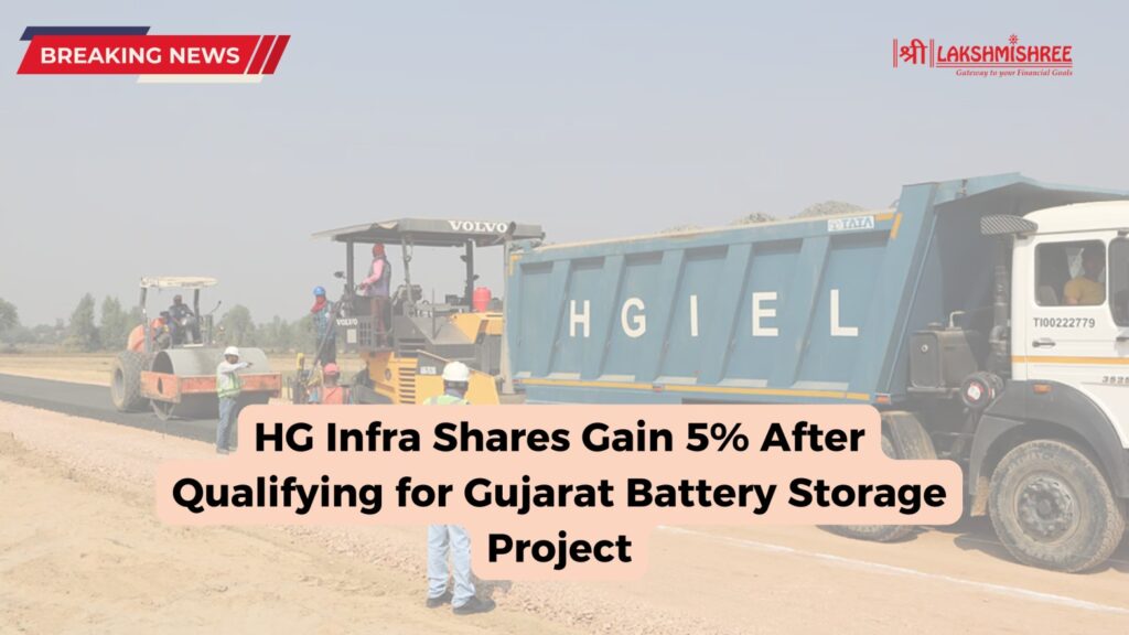 HG Infra Shares Gain 5% After Qualifying for Gujarat Battery Storage Project